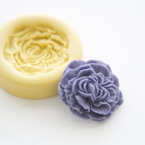 Open Peony Flower Silicone Mold