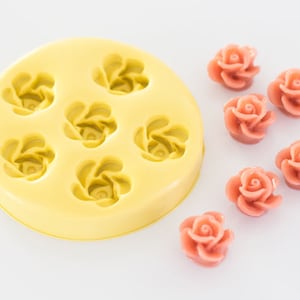 Small Rose Silicone Mold 6 Cavity