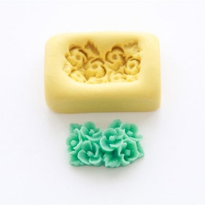 Floral Barrette Silicone Mold