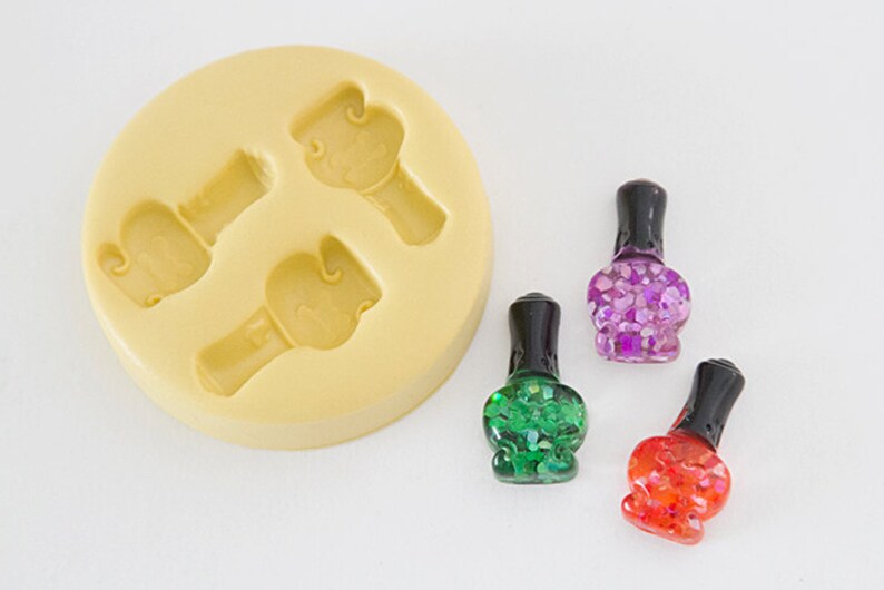 Nail Polish Silicone Mold 3 Cavity Etsy