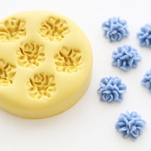 Flower Cabochon Silicone Mold 6 Cavity