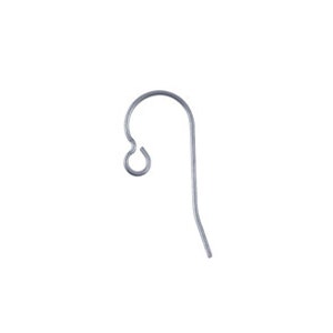 May include: Silver-toned earring hook, a common finding for jewelry making.
