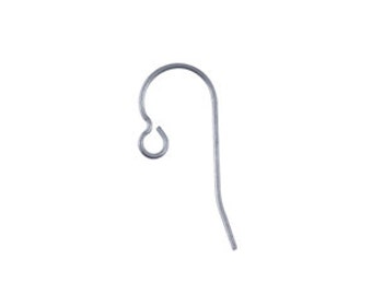 Titanium  Ear Wires, Choice of 10-200 pcs., Hypoallergenic, Surgical Grade, Made in USA