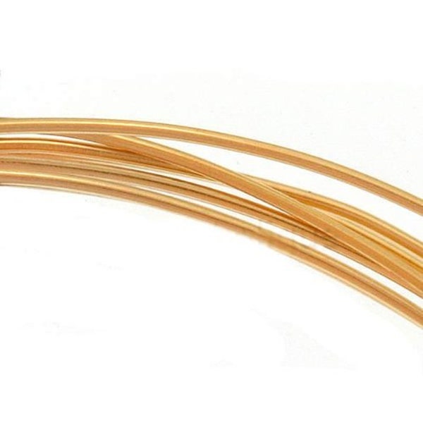 Gold Filled Wire, 14k, 22-24-26-28 gauge,  ROUND,  Dead Soft, Half Hard, Length Choice,  Wholesale, Jewelry Supplies, Bulk, Made in USA