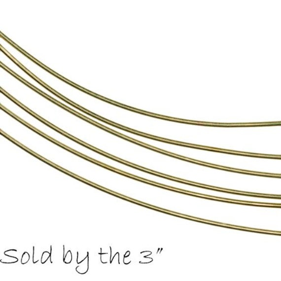 14/20 Yellow Gold-Filled Solder-Filled Round Wire, 18-Ga., Dead