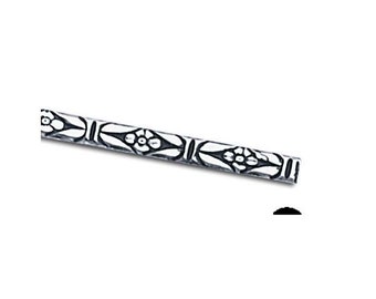 Bold Floral Patterned 925 Sterling Silver Wire, Custom Lengths, Examples in Description, Findings, Jewelry Supplies, Bracelets, Cuffs, Rings