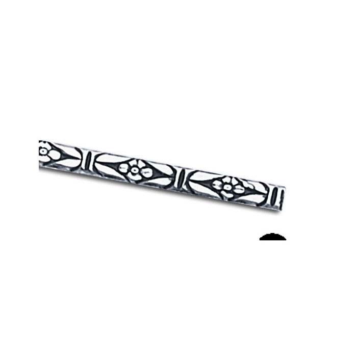 Bold Floral Patterned 925 Sterling Silver Wire, Custom Lengths, Examp…