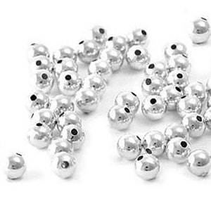 Sterling Silver Seamless Round Beads - Choice of Size - 2mm, 3mm, 4mm, 5mm, 6mm, 7mm, 8mm - Beading, Findings, Supplies
