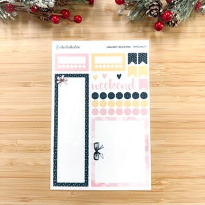 JANUARY SEASONAL Sticker Sheets | Seasonal Collection | Planner ...
