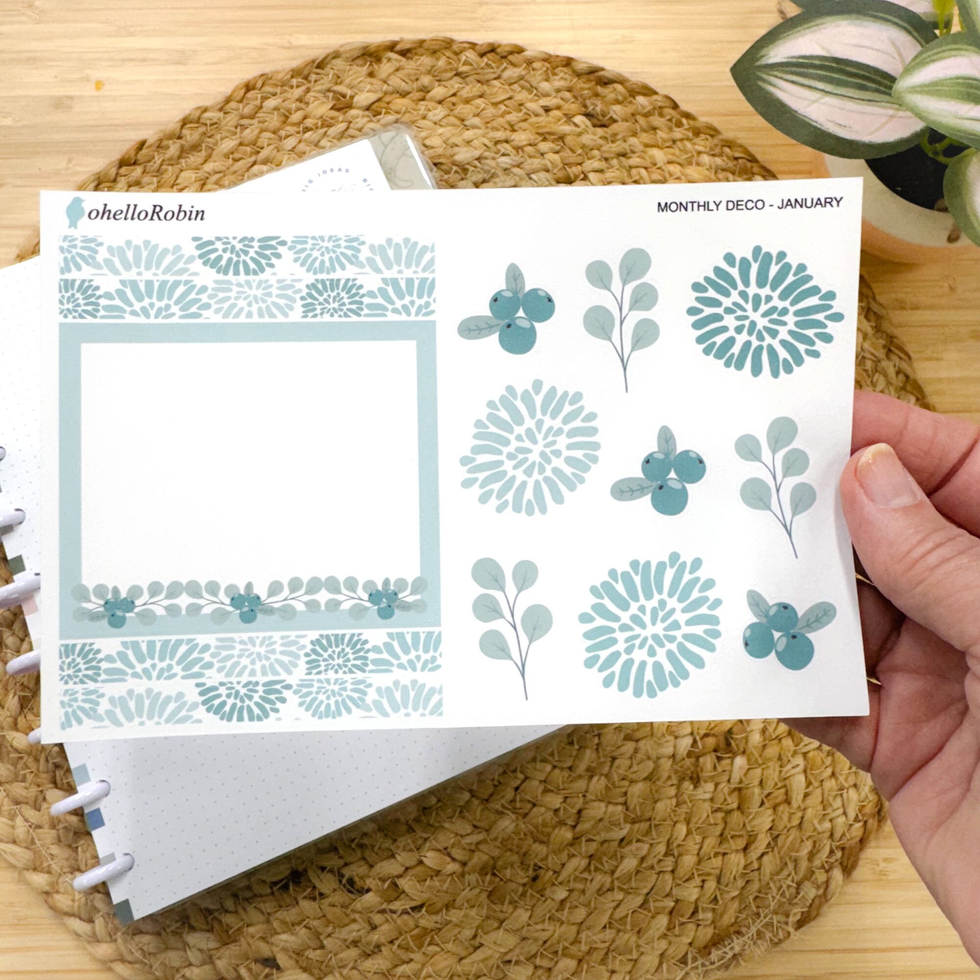 January Kit Sticker JANUARY PAGE KIT Sticker Sheets | Monthly Moments Collection | Planner ...