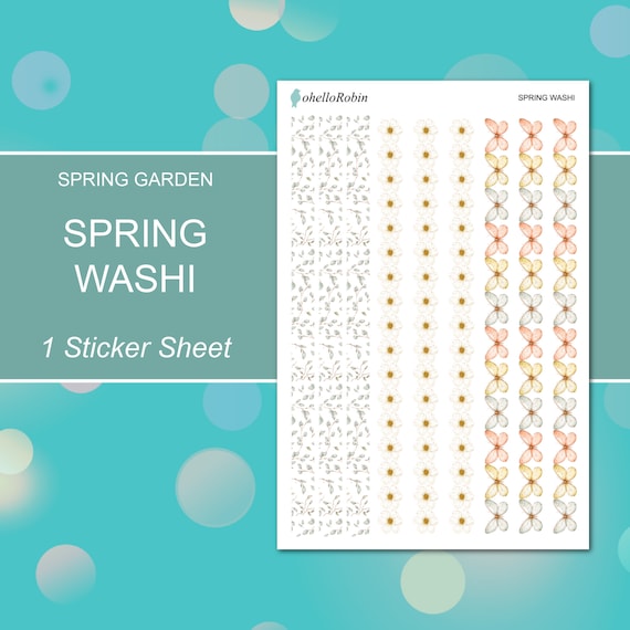 Spring Washi Tape Sticker