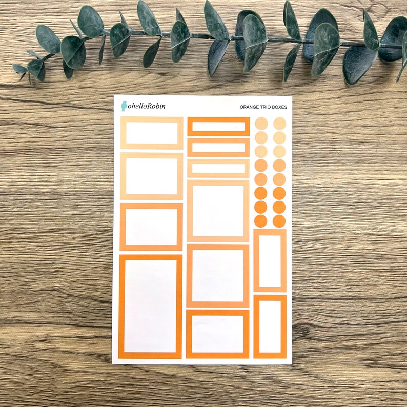 RAINBOW TRIO BOXES Sticker Sheets | Planner Stickers | Happy Planner ...