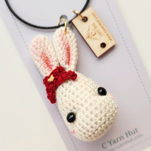 Bunny Keychain Red ribbon