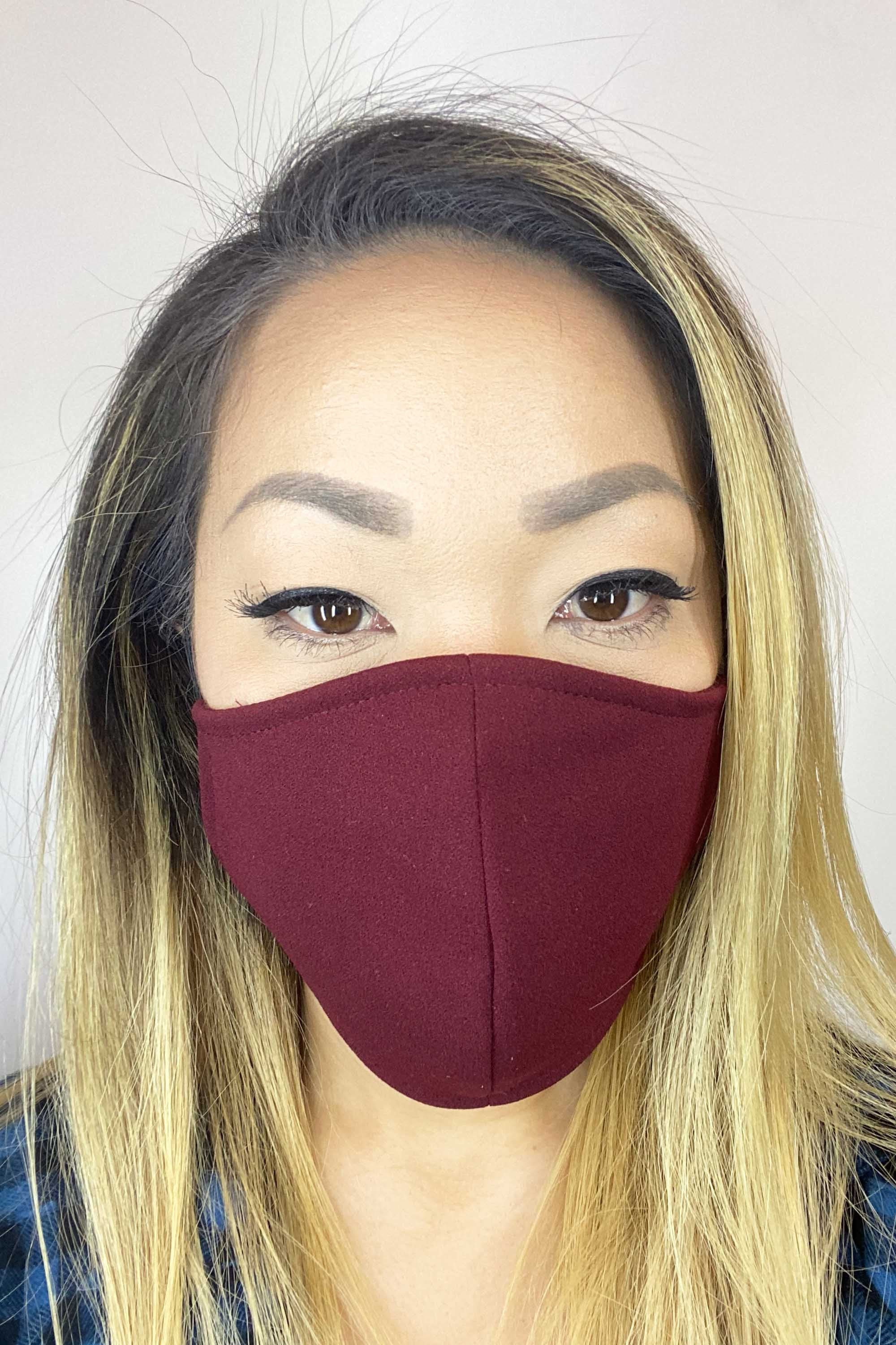 Burgundy Standard Face Mask