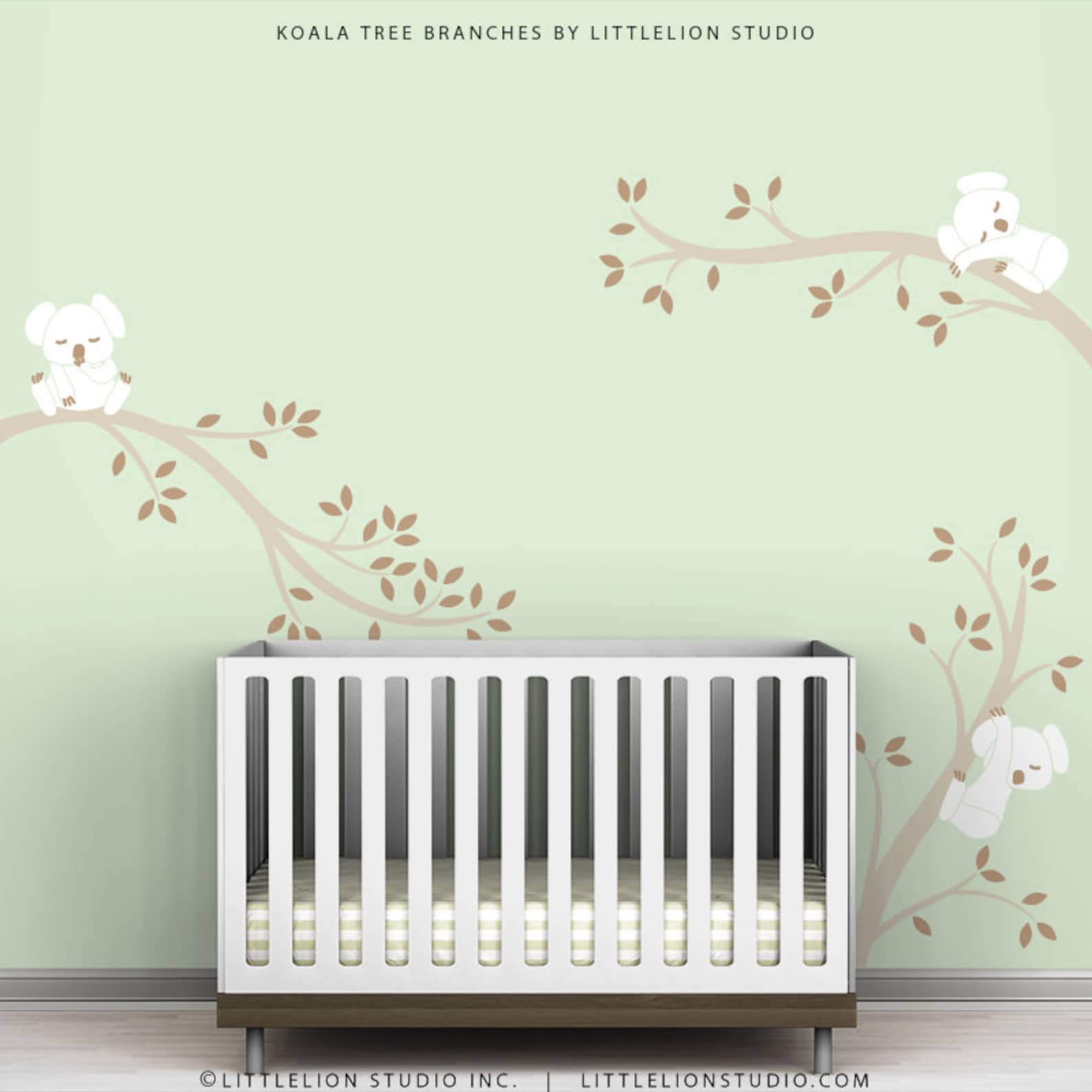 Baby Wall Decal Room Decor Nursery Walls White and Beige Etsy