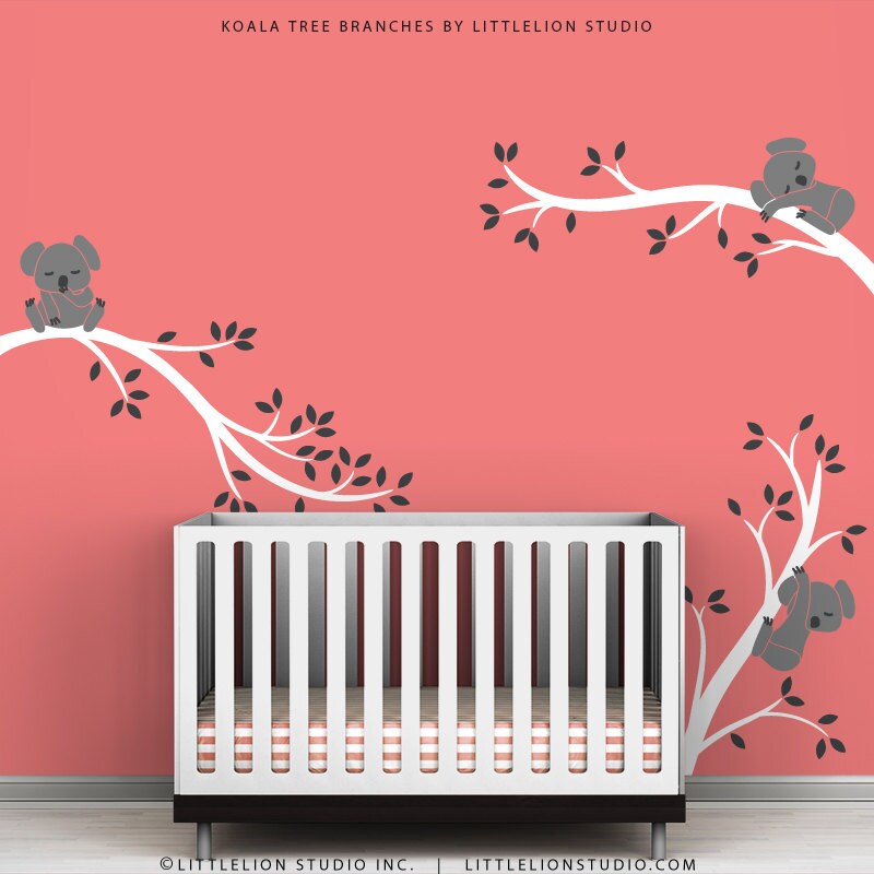 Baby Wall Decals Gray Wall Sticker Wall Decor Baby Nursery Etsy