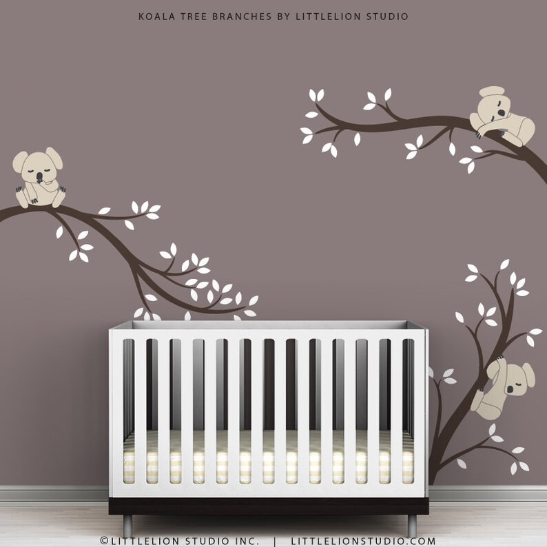Kids Wall Decals Modern Cute Baby Room Tree Wall Sticker Etsy