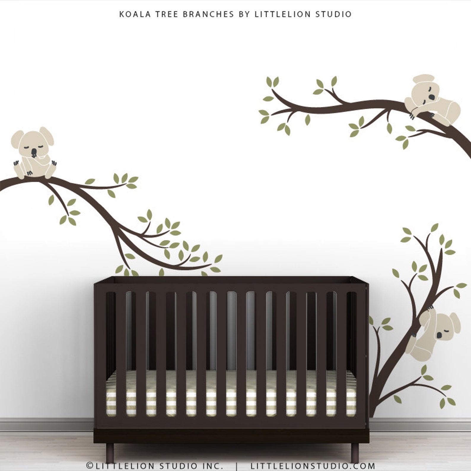 Children's Wall Decal Baby Wall Sticker Decor Beige Dark Etsy