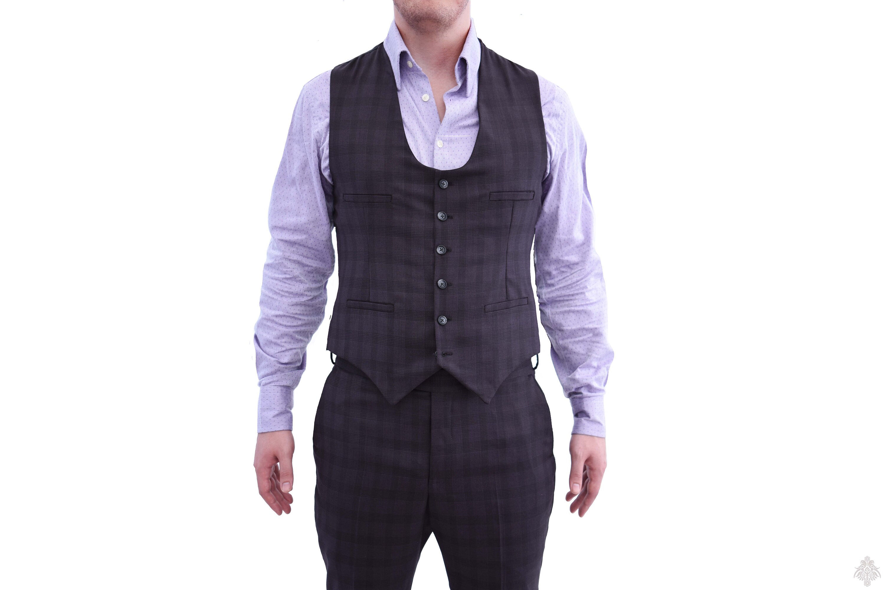 Grey Glen Check Three Piece Suit Super 180s Wool Full Line - Etsy