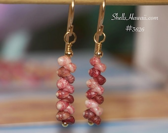 3/4" Special Gift for Hawaiian Beach Lovers Kahelelani Shell Earrings #3626