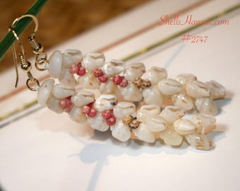 2" Kipona Style Shell Earrings – Ocean Inspired Niʻihau Shell Jewelry #2747