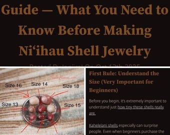Beginner Guide to Niʻihau Shell Jewelry | Hawaiian Shell Jewelry Information