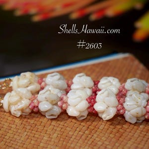 2 3/4&quot; Momi Crown Flower Earrings with Kahelelani Accents #2603