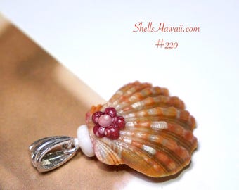 Sunrise shell pendant #220