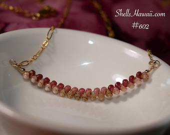 17" Delicate Niʻihau Kahelelani Shell Necklace #602