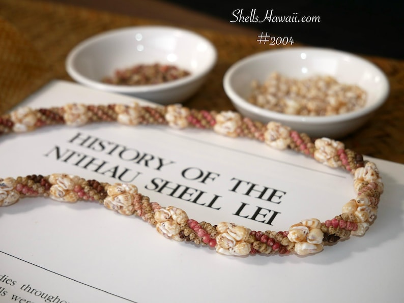 19" Four-strand Kipona Style Momi & Kahelelani Shell Lei #2004 - Etsy