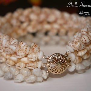19cm Niihau Momi Muschel Armband #374