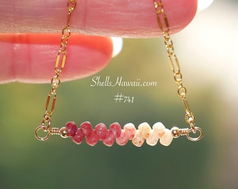 18 1/4" Floating Kahelelani Shell Necklace from Niʻihau #606