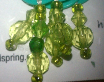 Knit Stitch Marker, Glass Beads (Set of 5)