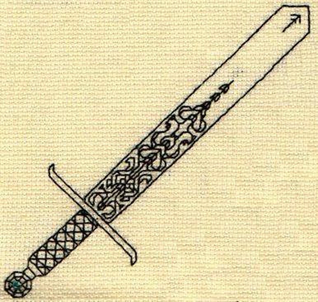 Sword Embroidary M-023 Fantasy Sword Embroidery Patterns - Etsy