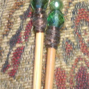 MK-204 Beaded Knitting Needles ... US Size 4 3.5 mm image 2