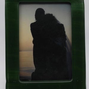 Deep Green streaked 5X7 picture frame