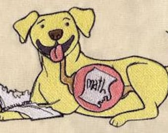 homework dog birthday Dog Ate My Homework Math Retriever Puppy Dice Bag or Pouch