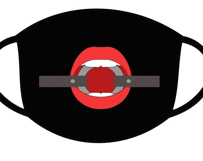 Ring Gag Lips Mask BDSM Submissive Gag T-shirt Decal Sticker Tote Bag