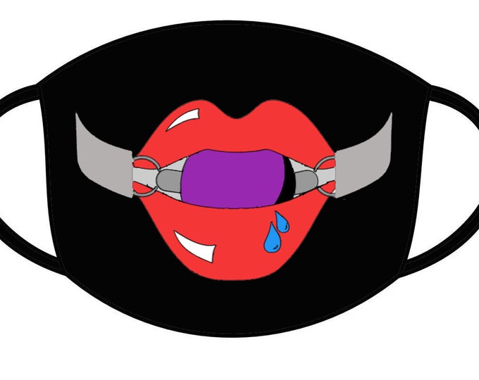 Ball Gag Lips Mask BDSM Submissive Gag T-shirt Decal Sticker Tote Bag