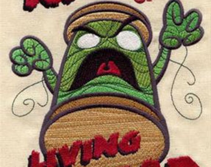 Night of the Living Thread Zombie Spool Dice Bag or Pouch
