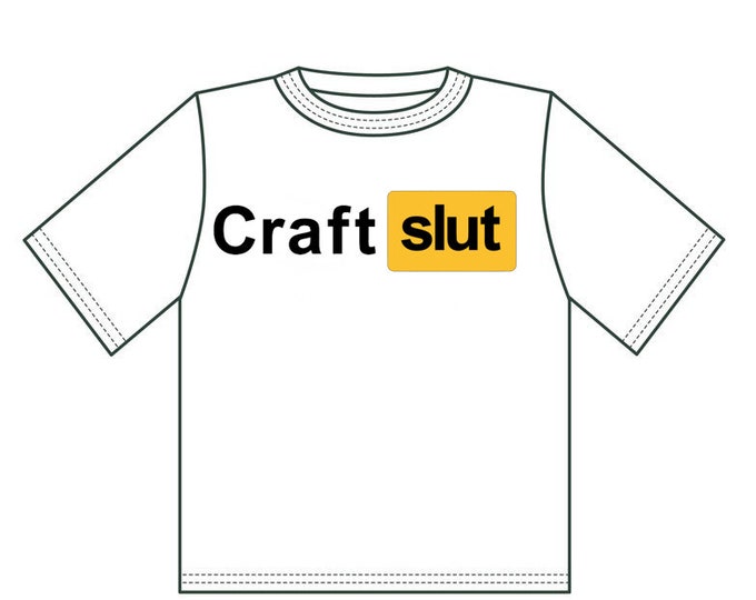 Craft Slut Porn Hub T-shirt Decal Sticker Tote Bag