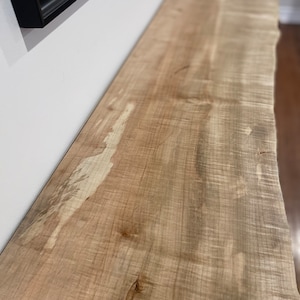Modern Maple Console Table. Handmade Narrow Entryway table.