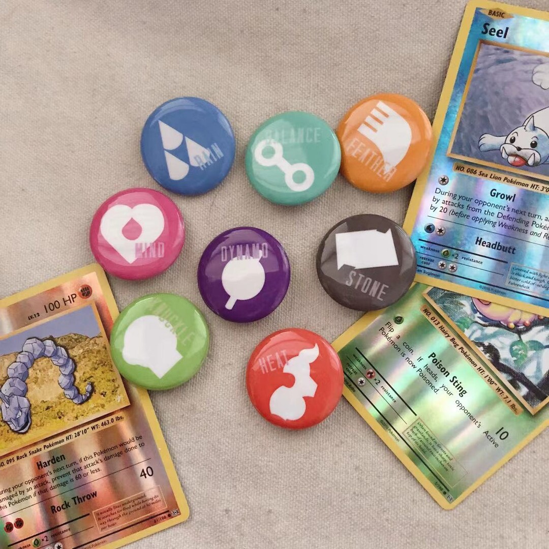 Hoenn League Set Pokemon Gym Badge Buttons 1.25 Etsy