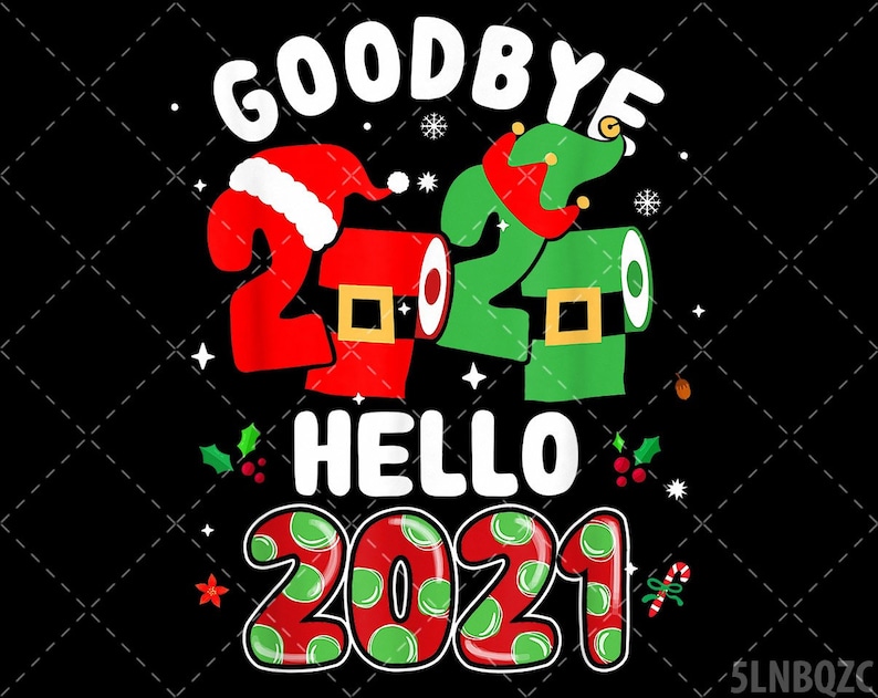 Happy New Year 2021 New Years Eve Goodbye 2020 Pajama Family image 0