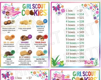 LBB Girl Scout Cookie Order Thank You Printable Little Brownie - Etsy