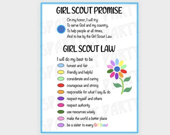 Girl Scout Promise in Spanish - Etsy