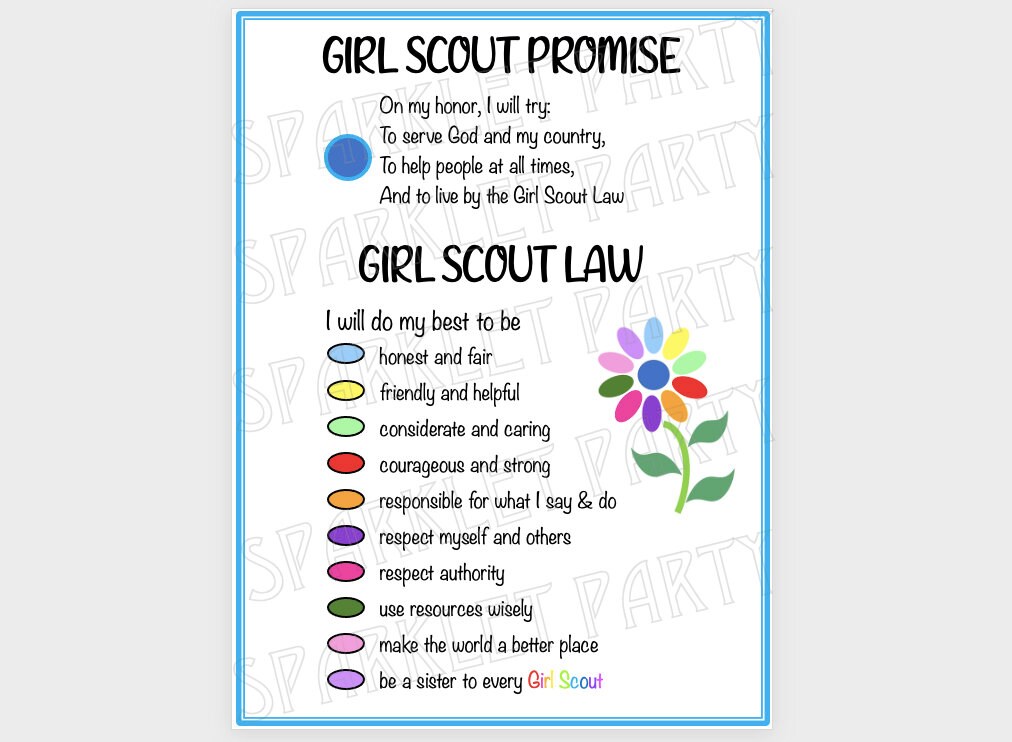 Girl Scout Promise Poster