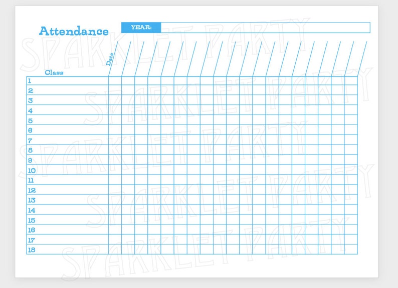 Printable Girl Scout Attendance Sheet - Etsy Finland