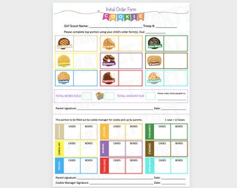 ABC Girl Scout Cookie Booth Tally Cookies Count Sheet Printable Smart Baker  2022 Adventurefuls Trefoils (Download Now) 