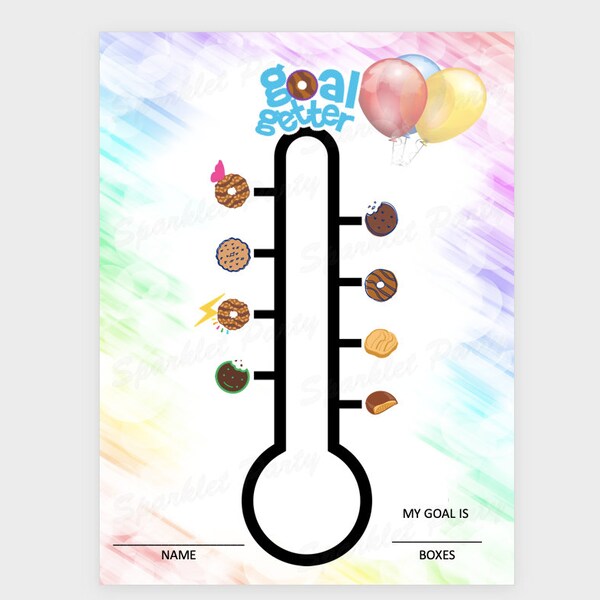 Girl Scout Cookie Goal Tracker - Etsy